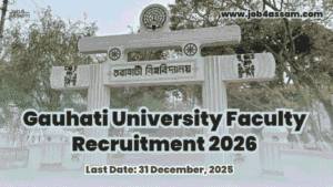 Gauhati University Faculty Recruitment 2026