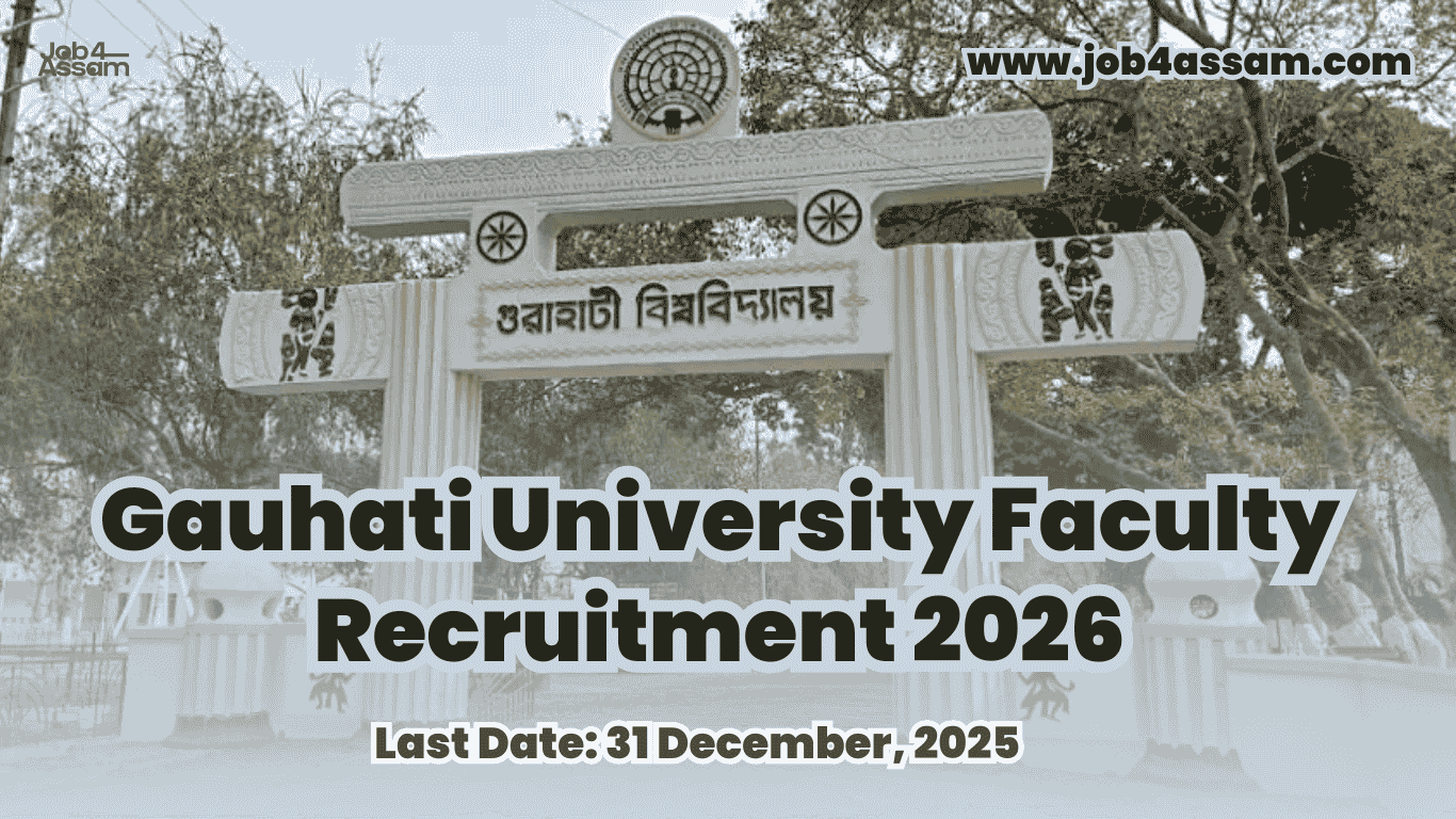Gauhati University Faculty Recruitment 2026