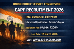 UPSC CAPF Recruitment 2026
