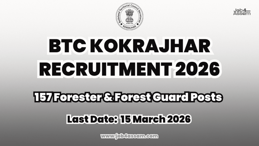 BTC Kokrajhar Recruitment 2026