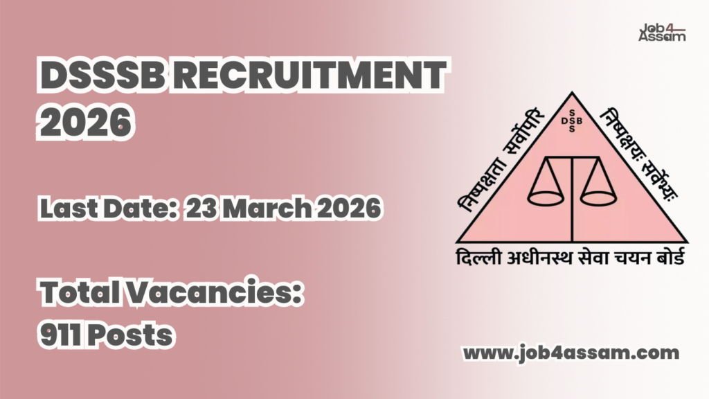 DSSSB Recruitment 2026