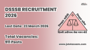 DSSSB Recruitment 2026